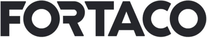 The image displays the word "FORTACO" in bold, black, uppercase letters using a modern sans-serif font on a white background.